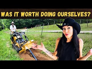 DIY 1,200 Ft Trenching for Water Line | Our Big Water Project