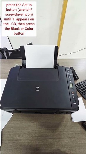 Canon PIXMA G3410 |test pattern | ink levels | alignment, and printer status.