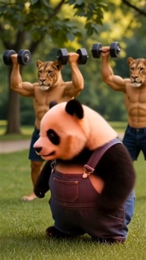 “Weak Panda ❌ → Beast Panda 💪 | One Year Transformation”#motivation
