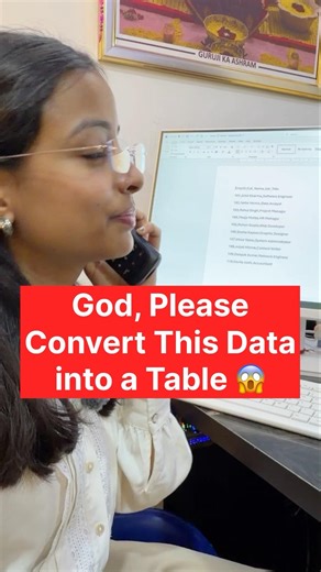 🔥 God, Please Convert This Data into a Table 😱📊 | Excel Magic!