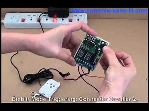 Comment commander un moteur 12v par kit émetteur récepteur radio S1FU-DC12 C-3?