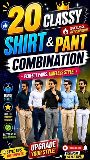 20 classy shirt pant combination #fashion #mensfashion