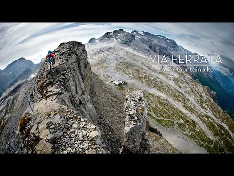 Mountain Biking an Insane Climbing Route | Via Ferrata