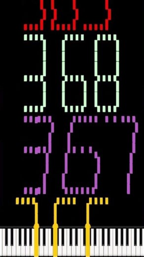 Numbers 361 to 370 on Piano – Fast & Uncanny MIDI Art