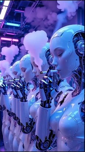 "Humanoid Robots Smoking 🚬 | Future of AI Robotics 2025"