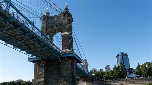 One lane, sidewalk on Roebling Bridge to be closed for removal of graffiti