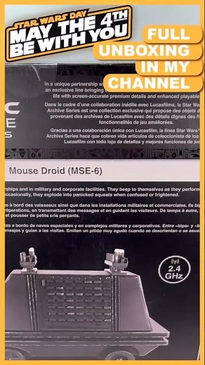 🔥 Most Underrated Star Wars Toy? Unboxing Mouse Droid