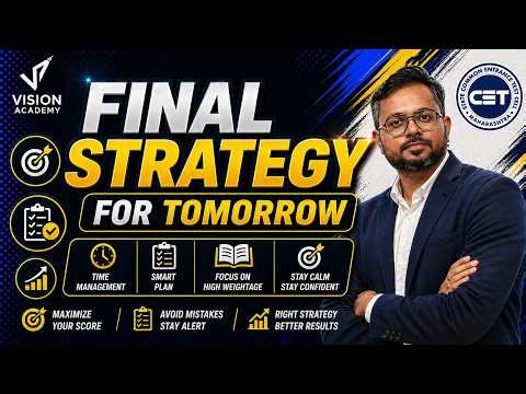 MAH CET 2026 BBA BCA BBM BMS BHMCT 🚀 FINAL STRATEGY 🔥 Invincible 3.0