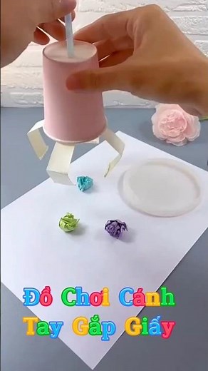 Cách Làm Tay Gắp Đồ Chơi Bằng Giấy – Cực Dễ và Vui Nhộn #diyhandmade #đồchơi #giấymàu #craft