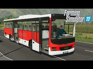 FS22 - MAN Intercity - RIDING around the city BY BUS - Mod for Farming Simulator 2022 Roleplay Mods