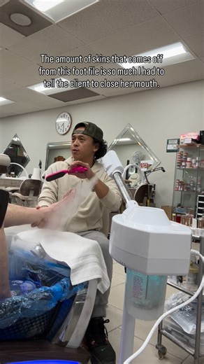 Minh Thai on Instagram: "This is the Foot File by @beyondthecream.official that I use to remove my client dry dead 3 inches thick calluses leaving her feet smooth! * Valentine’s Day Sale 20% OFF site-wide (2/7-2/14) www.beyondthecream.com * * Thank you for your support. Please like, share, and subscribe. * #nailtech #reels #nails #nailart #meme"