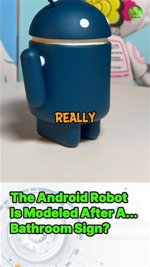 The Android Robot Is Modeled After A... Bathroom Sign? #shorts