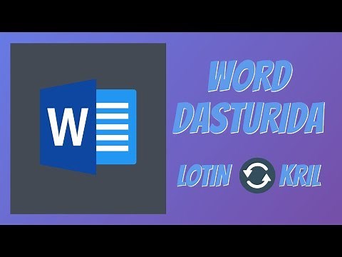 WORD DASTURIDA UzTransLiterator.dot LOTIN KRIL DASTURI