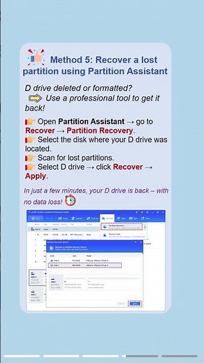 💻 Lost a drive in Windows 10/11? Get it back in minutes! #disk #windows #lost #recovery