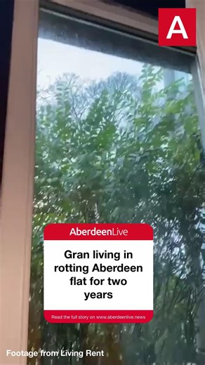 Shocking footage has shown the horrific conditions an Aberdeen gran is being forced to live in for two years - with cascading water leading to extensive mould and mushroom growth. | Aberdeen Live