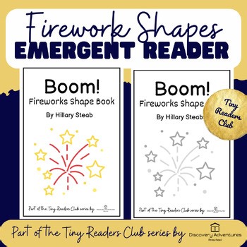 Boom! Fireworks Shape Emergent Reader | 4th of July & New Year