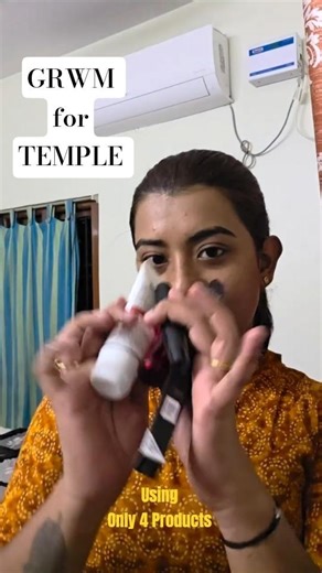 GRWM to visit temple 🙏✨| #youtube #makeup #trendingshorts #makeuptutorial #trending #shorts #viral