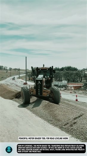 Powerful Motor Grader tool for road leveling work #tools