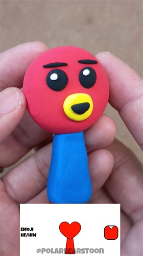 I Made Sprunki OC Emoji 95 (BT21 Baby Tata) #sprunki #incredibox #clay ‪@PolarBearsToon‬