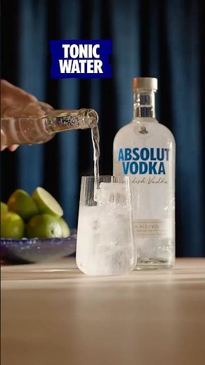 How to make the Absolut Vodka Tonic! #cocktail #recipe #absolut