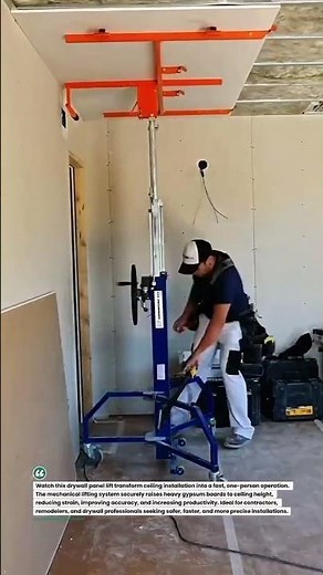 Drywall Lift Pro: One-Person Ceiling Installation Made Easy #DrywallLift #ConstructionTools