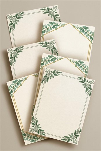 Sage & Eucalyptus Letter Paper | 15 Printable US Letter Writing Pages | Botanical Stationery | Editable Canva Template | Digital Download - Etsy