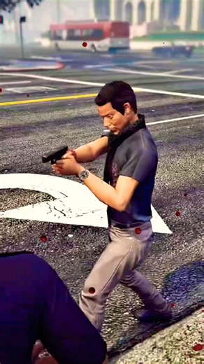 GTA V Cop Shootout Gone Wrong 💥 #gta #gtav #shorts