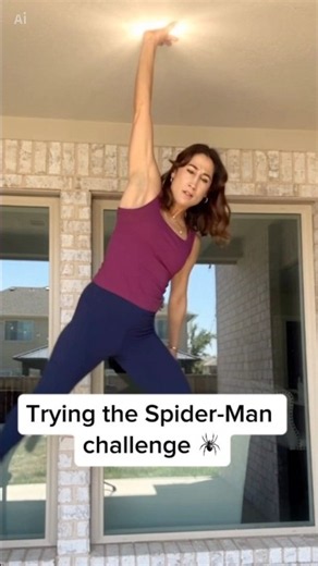 It took a lot of practice 😂🕷️ #spiderman #ChallengeAccepted #flexibility