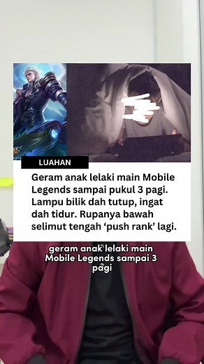 Geram Anak Lelaki Main Mobile Legends