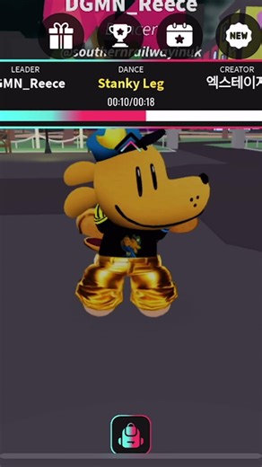 Doing the Stanky leg dance on TOD! #roblox #shorts