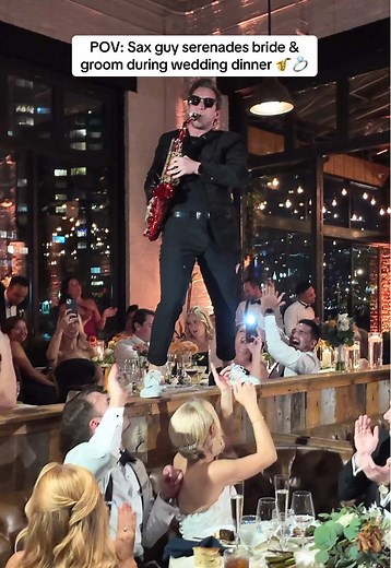 Still not over this surreal wedding moment- how did I NOT fall?? Idk but I’ll take it 😭🙌🎷 #weddingtiktok #brideandgroom #sax #carelesswhisper 🎥: @mattaltfilms 📍: @BattelloJC 🎧: @POSH DJs 🎤: @brandonvillani457 👰🏼: @Nicolette