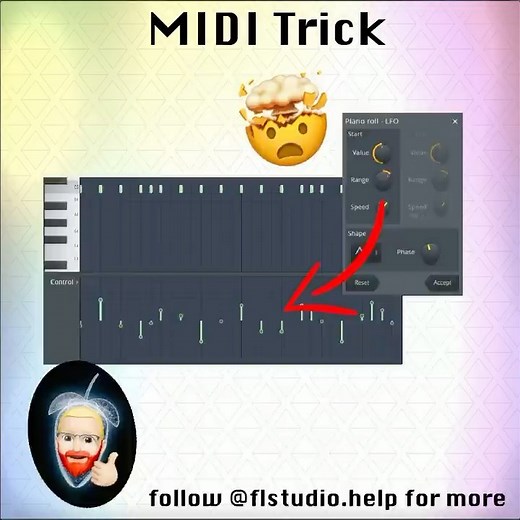 ELITE BEATMAKER | formerly FL Studio Daily | 🤯MIDI Trick Use LFO Tool in piano roll to create cool effects! You can use this on Pitch, Velocity, Release, Panning etc.. You already... | Instagram