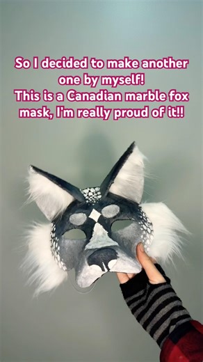 I made a therian mask!!! :)