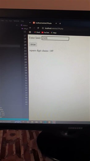 php | Euler project 'Square digit chains' | CodeLearning
