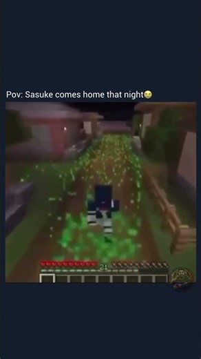 When Sasuke Comes Back to the Village 😳 #minecraft #minecraftmemes