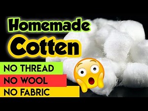 Homemade cotton || how to make cotton at home || homemade wool || homemade wool craft ||Sajal's Art