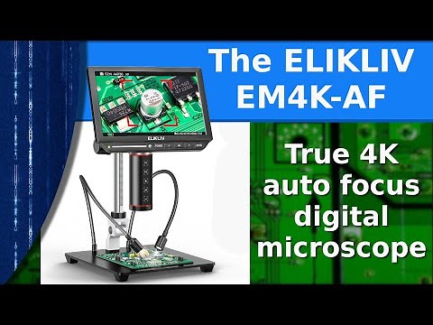 Electronics - The Elikliv EM4K-AF true 4K digital microscope.