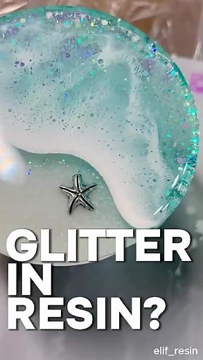How to Add Glitter in Resin (Beginner Tutorial ✨) #resin #epoxyresin #shorts #resintutorial #diy