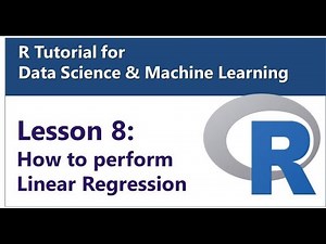 Lesson 8 - Basic Data Analysis in R Linear Regression