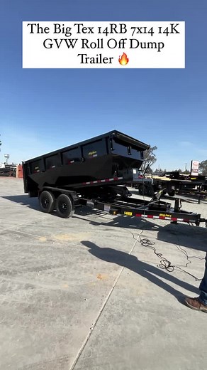 Wondering how the Big Tex Roll-Off dump trailers work… heres a quick video for you😍 *Trailer and bin can be sold separately Call or text for more info #dump #dumptrailer #roll #rolloff #rolloffdumpster #rolloffbins #dumptrailers #forsale #dealership