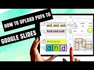 How to upload pdf in Google Slides