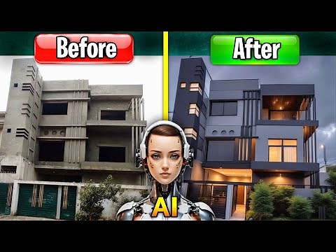 Redesign your House Elevation with AI | how to change home exterior colors using AI