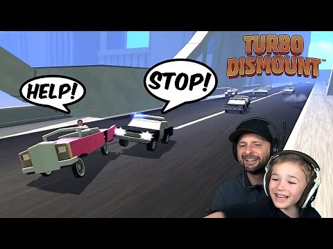 Police Chase on The Highway in Turbo Dismount!