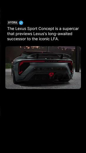 It's the Lexus Sport Concept, a two-door supercar