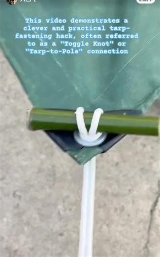 Smart Tarp Hack: Secure Your Shelter with the Toggle Knot