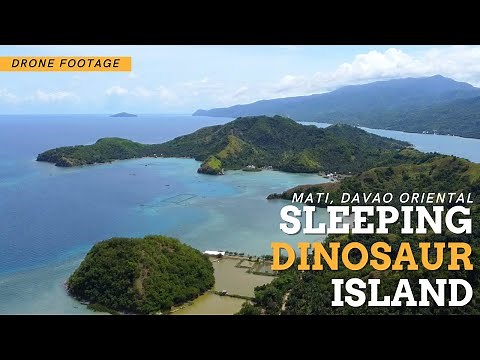 SLEEPING DINOSAUR ISLAND Cinematic Drone Footage | MATI, DAVAO ORIENTAL PHILIPPINES
