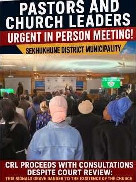 BURGERSFORT SACD MEETING PASTORS ARRING IN NUMBERS
