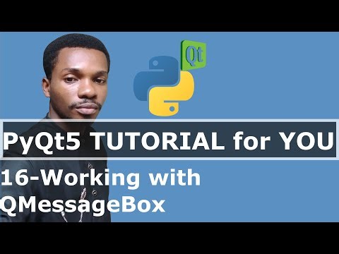 PyQt5 Tutorial #16 - Working with QMessageBox