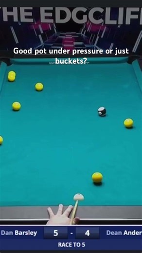 Good pot or did the table give a helping hand? #8ballpool #pool #8ball #buckets