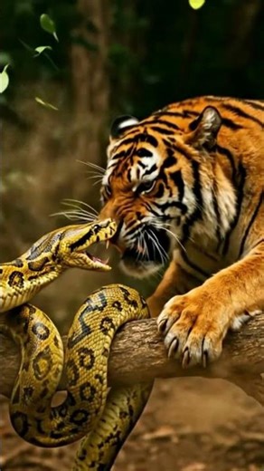 Tiger vs Python: Epic Jungle Battle for Survival! 🐅🐍🌿